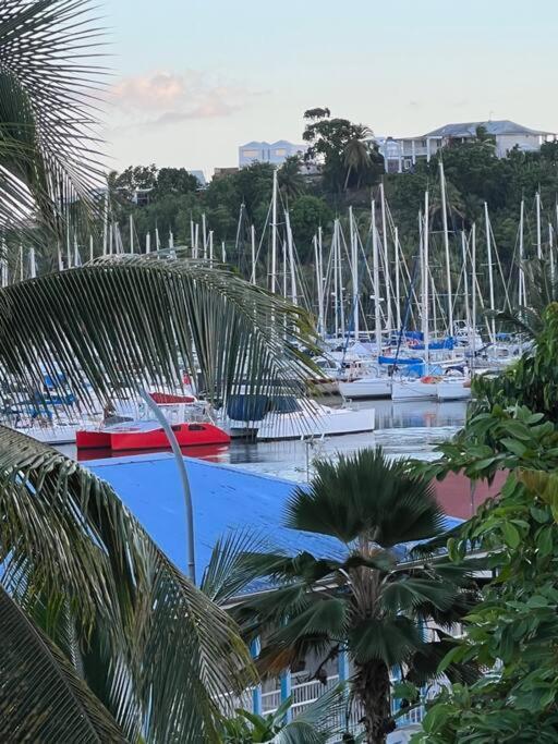 Duplex Marina Gosier- Vue Mer Et Bateaux Equipe D'Une Citerne Reliee A L'Eau De Ville Ле-Гозье Экстерьер фото
